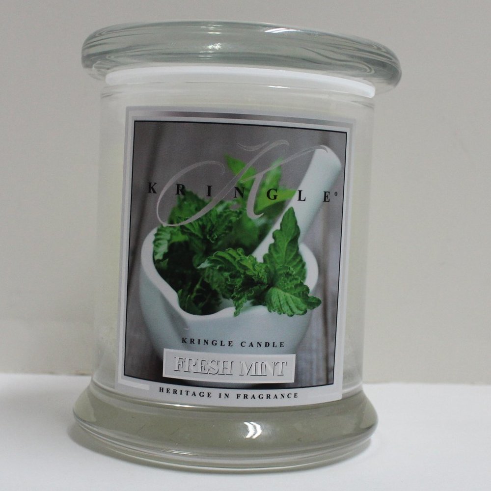 Kringle Fresh Mint 8.5 oz Jar Candle Mint Spearmint Eucalyptus Sweek Musk